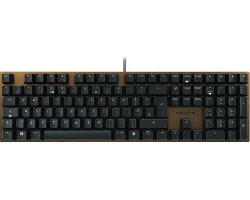 Cherry KC 200 MX klawiatura Uniwersalne USB QWERTY Angielski Czarny Brąz