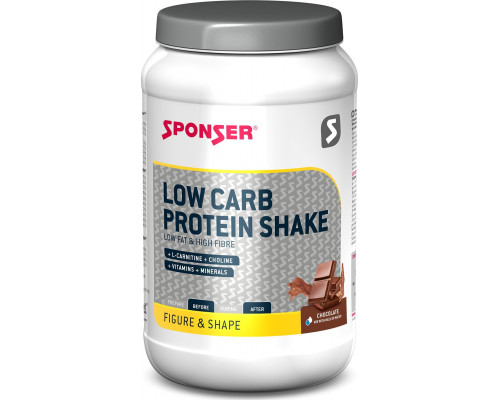 Sponser Proteīna kokteilis LOW CARB Šokolāde 550g skārda (NEW 2025)