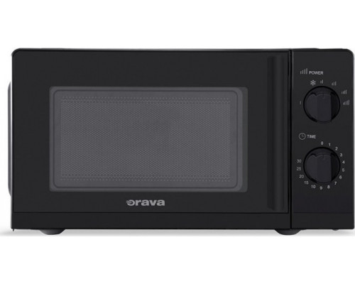 Microwave Orava Orava mikrovlnná trouba, 700 W, 20 l, 6 úrovní mikrovlnného výkonu, černá
