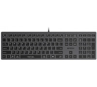 A4Tech A4tech FX60, Podświetlana biały, USB, CZ, szary