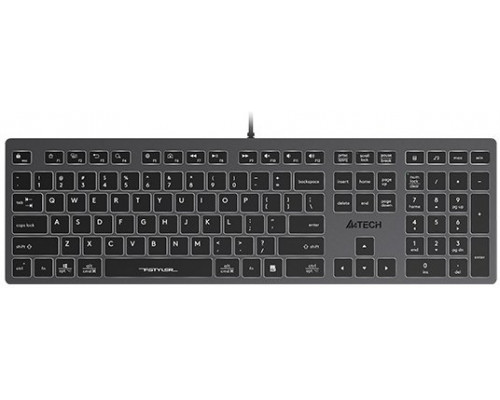 A4Tech A4tech FX60, Podświetlana biały, USB, CZ, szary