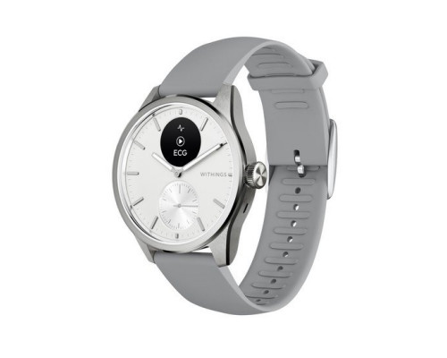 Smartwatch WITHINGS SAS Withings Scanwatch 2 - zegarek z funkcją EKG, pomiarem pulsu i SPO2 oraz mierzeniem aktywności fizycznej i snu (42mm, white)