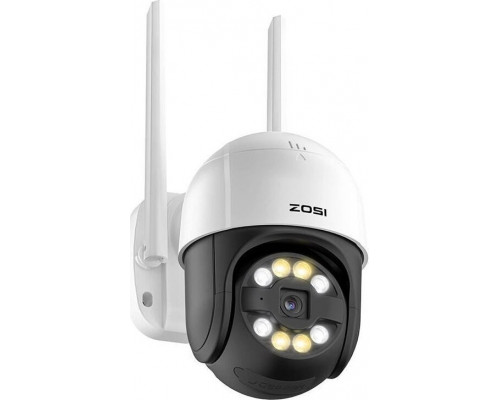 ZOSI Kamera zewnętrzna IP ZOSI C289 WiFi 3MP Pan Tilt IP66 + karta microSD 32GB