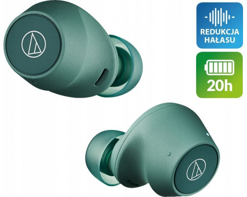 Audio-Technica Audio-Technica ATH-CKS30TW+, headphones (green, Bluetooth, USB-C, IPX55)