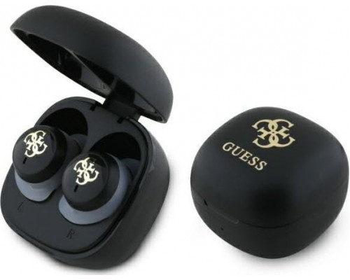 Guess Guess Bluetooth headphones GUTWSJ144ESK TWS + docking station black/black Iridescent 4G Printed Logo