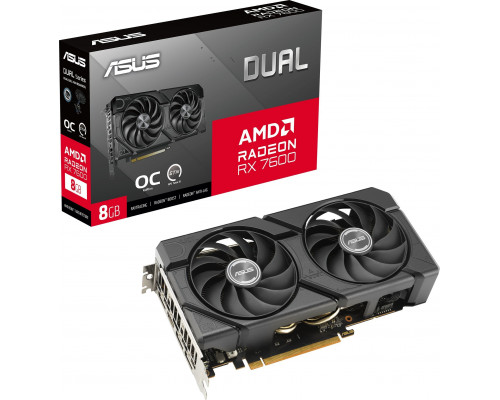 *RX7600 Asus Dual Radeon RX 7600 EVO OC 8GB GDDR6 (DUAL-RX7600-O8G-EVO)