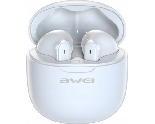 Awei AWEI Bluetooth 5.3 T68 ENC TWS headphones + docking station white