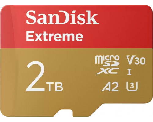 SD  SanDisk Extreme MicroSDXC 2 TB UHS-I/U3 A2 V30 (SDSQXAV-2T00-GN6MA)