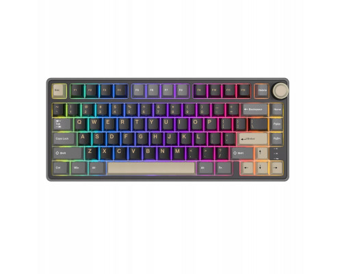 Royal Kludge RK R75 RGB Phantom laidinė klaviatūra | 75%, Hot-swap, Sidabrinis switches, US
