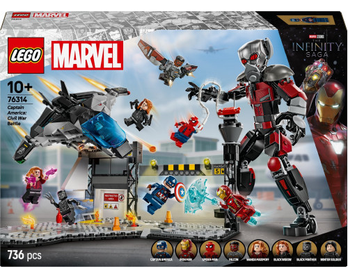 LEGO Marvel Kapitan Ameryka: Wojna bohaterów — bitwa (76314)