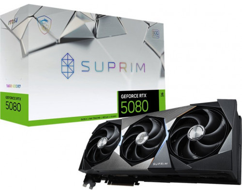 MSI GeForce RTX 5080 Suprim SOC 16GB GDDR7 DLSS4