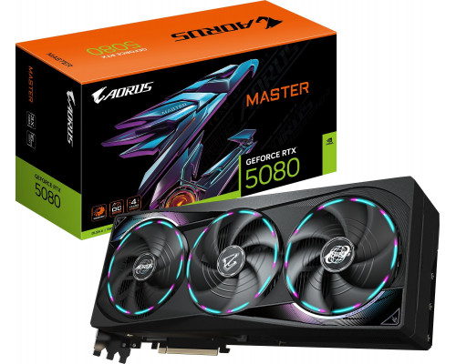 Gigabyte AORUS GeForce RTX 5080 Master 16GB GDDR7 (GV-N5080AORUS M-16GD)