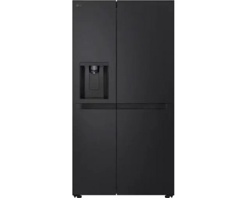 LG Refrigerator | GSLC41EPPE | Energy efficiency class E | Free standing | Side by side | Height 179 cm | Fridge net capacity 420 L | Freezer net capacity 221 L | Display | 36 dB | Black