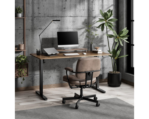 Gaming galds SENSE7 NOJO LIGHT Ciemnobrązowe 140 cmx70 cm