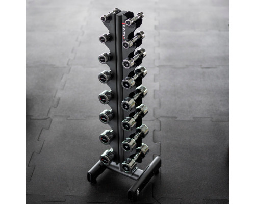 HMS Dumbbells CHD 16 x Various types of loads included (72 kg) + Stojak STR36
