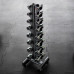 HMS Dumbbells CHD 16 x Various types of loads included (72 kg) + Stojak STR36