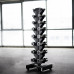 HMS Dumbbells CHD 16 x Various types of loads included (72 kg) + Stojak STR36