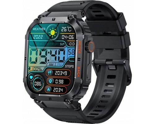 Smartwatch Veltori VT200-1 Black Pasek Silikonowy