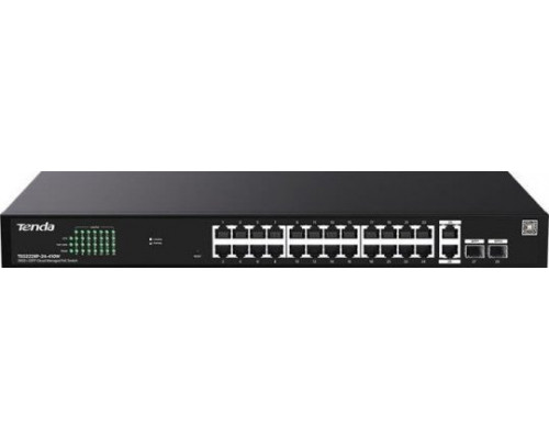 Switch  Tenda TEG2228P-24-410W 26x1GbE + 2SFP PoE 410W