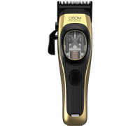 Profesionali plaukų kirpimo mašinėlė OSOM Professional PRIME Cordless Hair Clipper OSOMP01GOLD, aukso spalvos