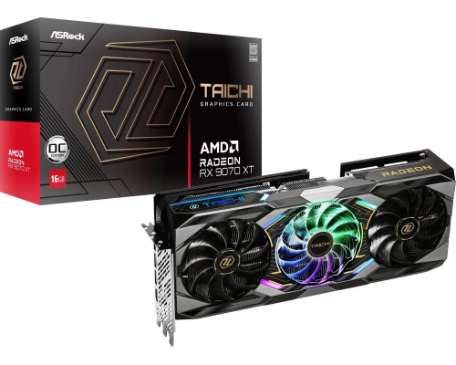 ASRock Radeon RX 9070 XT Taichi OC 16GB GDDR6 (RX9070XT TC 16GO)