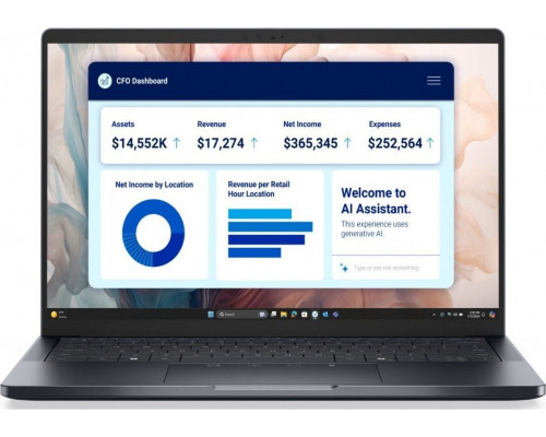 DELL Pro 14 Premium PA14250 Intel Core Ultra 5 236V Laptop 35,6 cm (14") Full HD+ 16 GB LPDDR5x-SDRAM 512 GB SSD Wi-Fi 7 (802.11be) Windows 11 Pro Szary