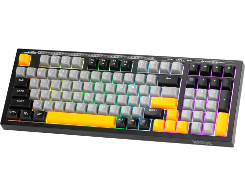 Marvo K638B,  US, do gry, przewodowa (USB), czarna, pod�wietlenie