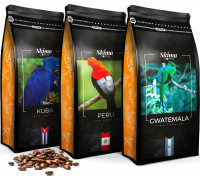 SkimaCoffee Zestaw 1kgX3 KUBA/PERU/GWATEMALA Świeżo Palona do ekspresu