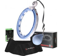 ZESTAW HULA HOP MAGNETYCZNY BLUE HHM15 Z LICZNIKIEM HMS + PAS BR163 BLACK PLUS SIZE