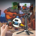 Gimbal Statīvs Pašportreta nūja LED lampa + Pults priekš telefonu / AOCHUAN M1 PRO