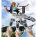 Gimbal Statīvs Pašportreta nūja LED lampa + Pults priekš telefonu / AOCHUAN M1 PRO
