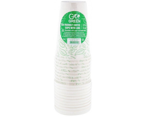 Videi draudzigas kafijas kruzes ar vaciniem Go Green 320ml 10 gab./ 0 12kg  4743115012006