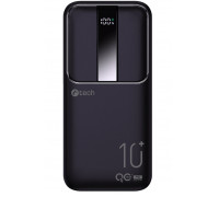 C-TECH Powerbanka 10000mAh, Li-Pol, 22,5W, USB-C/USB-A/micro USB