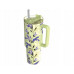 Quokka Stream - Thermal mug of steel stainlessj 1200 ml with a straw (Matcha)