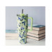 Quokka Stream - Thermal mug of steel stainlessj 1200 ml with a straw (Matcha)