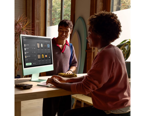 iMac24" Green/M4-10C-CPU,10C-GPU/24GB/512GB SSD/Key-ID-Deutsch/MM2/1GB Ethernet