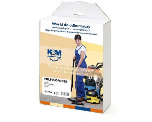 K&M Vacuum cleaner bag NILFISK (5pcs)