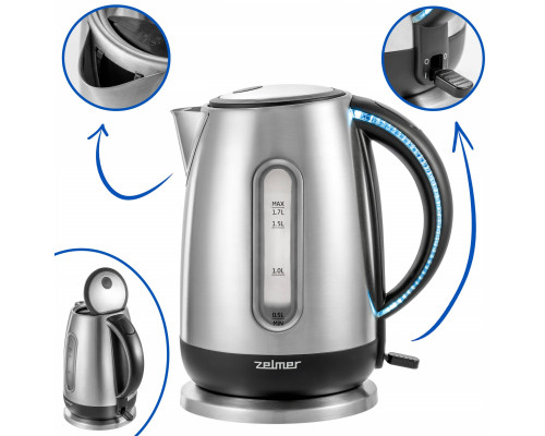 Zelmer ZCK7950 2000 W 1,7l srebrny