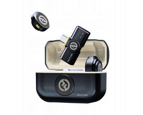 Hollyland Lark M2 USB-C - Wireless Lavalier Microphone with USB-CPlug (Duo,Shine Charcoal)