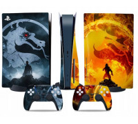 Naklejki Skórki na PlayStation 5 orawith  Pady Motyw Mortal Kombat