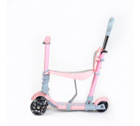 BM HULAJNOGA SCOOTER RÓŻ 3w1 8596164153796