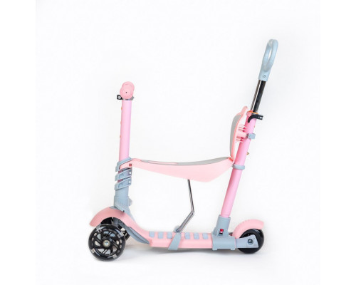 BM HULAJNOGA SCOOTER RÓŻ 3w1 8596164153796