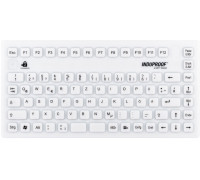 Gett GETT InduProof Smart Compact Silikon Tastatur IP68 wodoodporny można dezynfekować 86 Tasten Farbe: biały USB Layout: DE