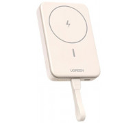 magnetic 10000mAh UGREEN PB760 PD 20W MagSafe + cable USB-C (beżowy)