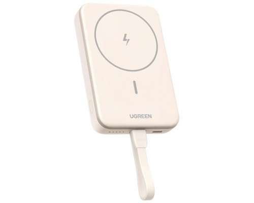 magnetic 10000mAh UGREEN PB760 PD 20W MagSafe + cable USB-C (beżowy)