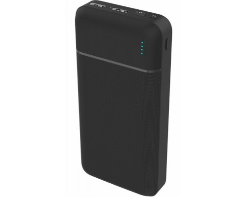 PLATINET POWER BANK SET 20000 mAh + 20W PD CHARGER + 1M CABLE BLACK [46219]