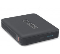 SBS High density 5000 mAh powerbank, 5000 mAh, Lithium Polymer (LiPo), Smart IC, 3.85 V, 10 W, Black