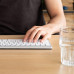 R-Go Tools Ergonomic keyboard R-Go Compact Break, compact keyboard with break software, QWERTY (IT), Bluetooth, white, Mini, Wireless, Bluetooth, Scissor key switch, QWERTY