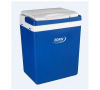 ZORN Z32 12/230V Køleboks Energiklasse: E (A - G) Termoelektrisk 230 V, 12 V Blå-hvid 30 l