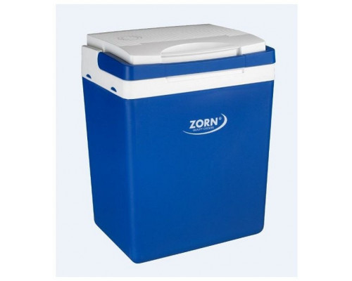 ZORN Z32 12/230V Køleboks Energiklasse: E (A - G) Termoelektrisk 230 V, 12 V Blå-hvid 30 l